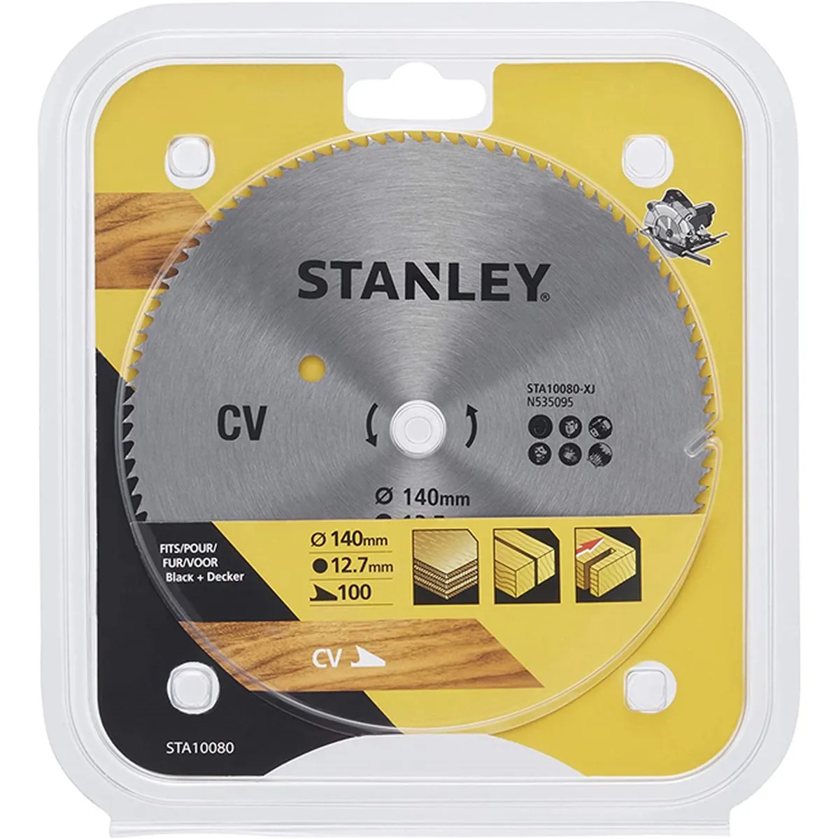 Stanley Zaagblad 140mm Hout
