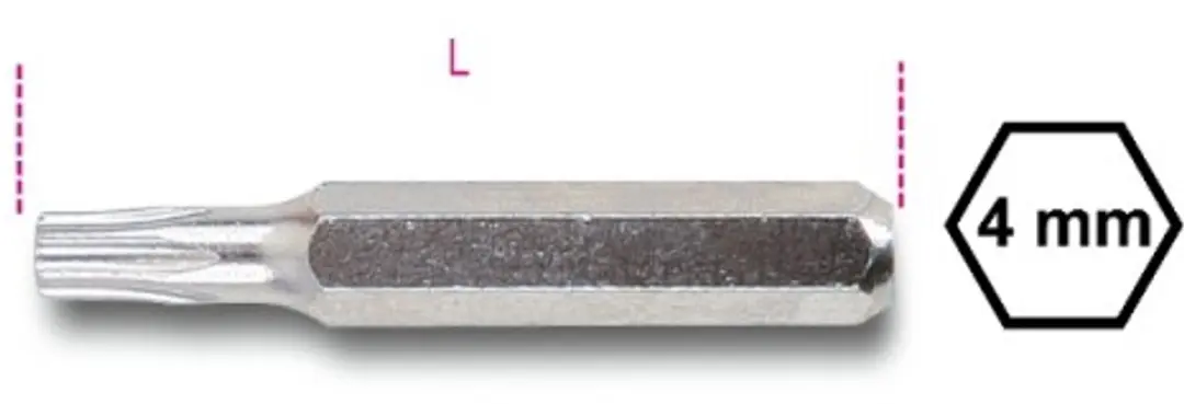 Beta Precisie Torx Bit T9 met Pin 4mm