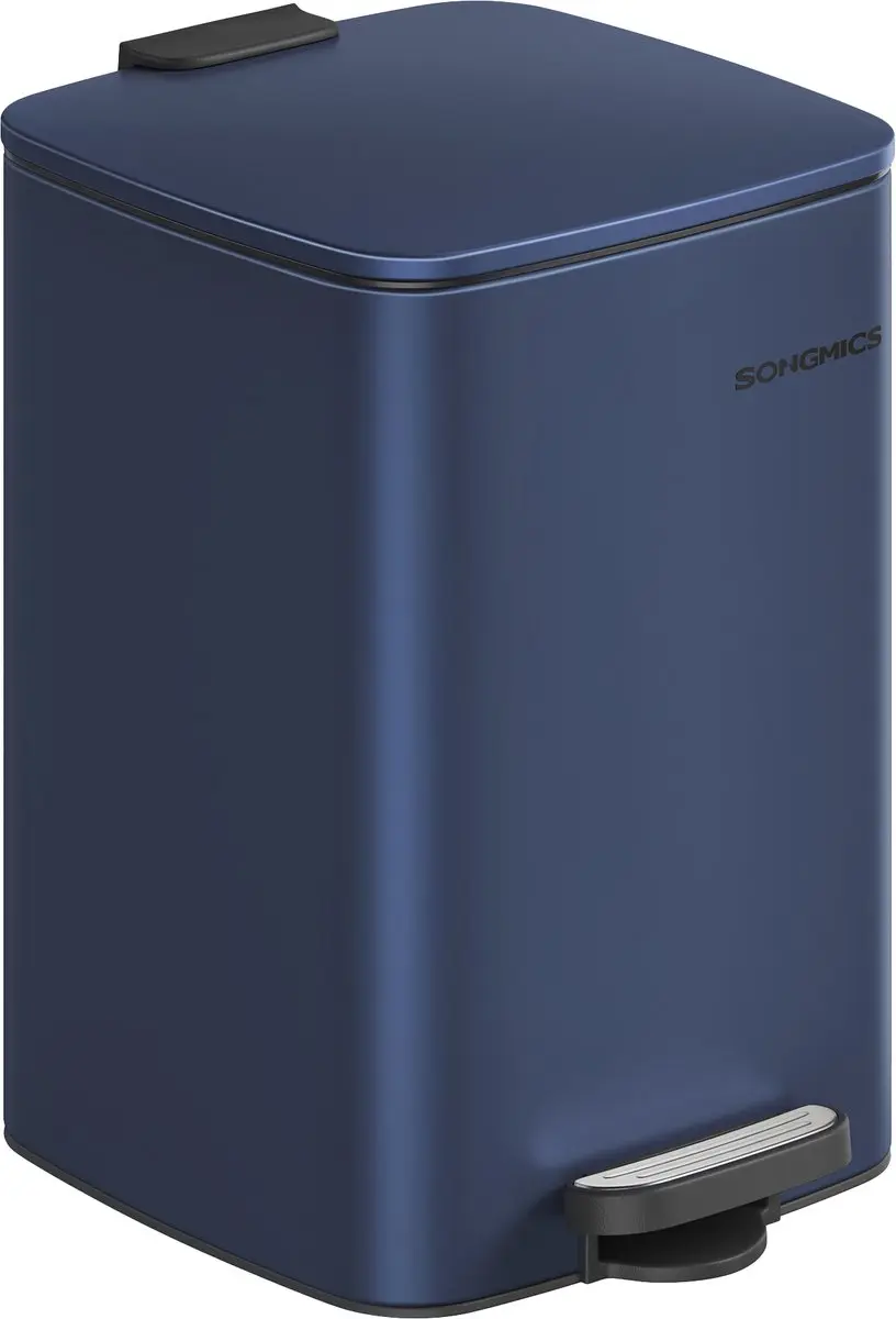 Songmics Keukenafvalbak 20L - Pedaalemmer - Blauw - afbeelding 2 van 6