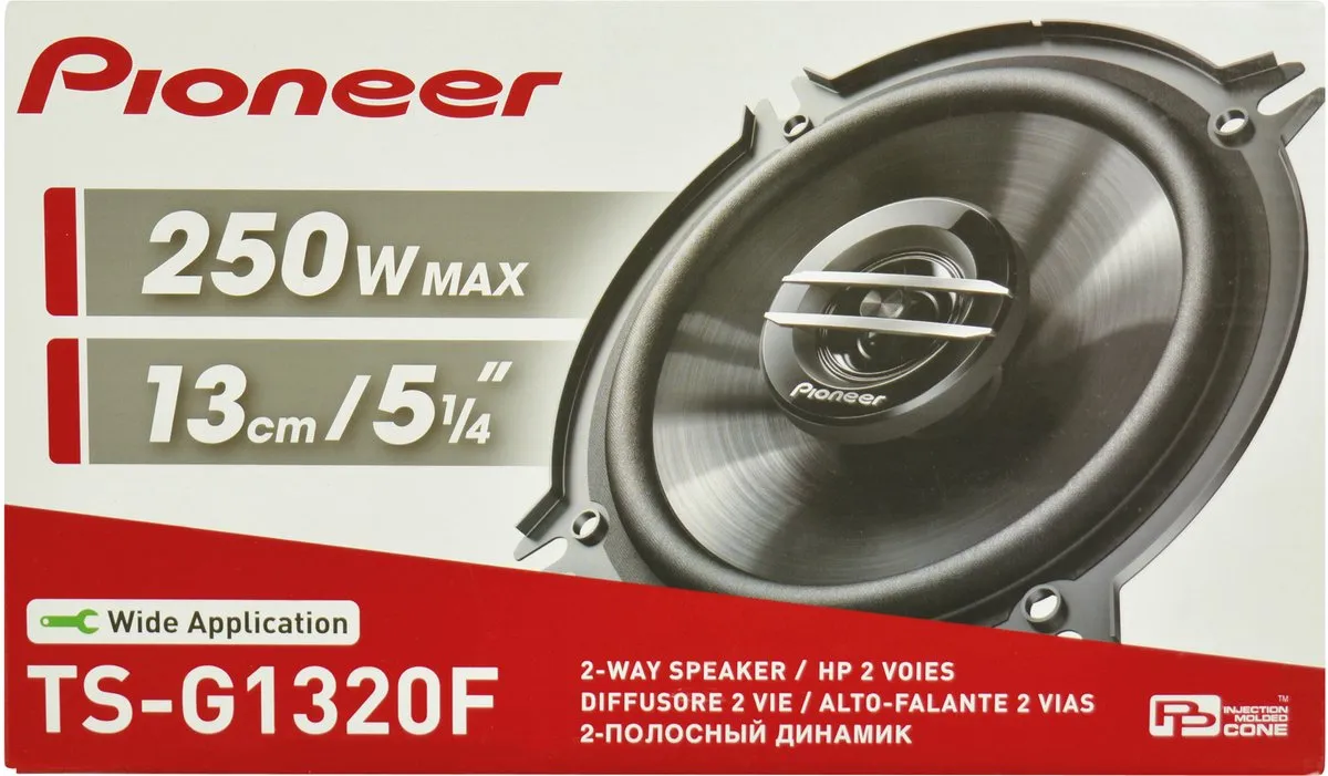 Pioneer TS-G1320F Inbouwluidsprekers 250W - 13cm - Zwart