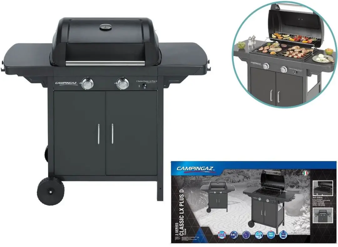Campingaz 2 Series Classic LX Plus Gasbarbecue 2 Branders - 60cm - Zwart