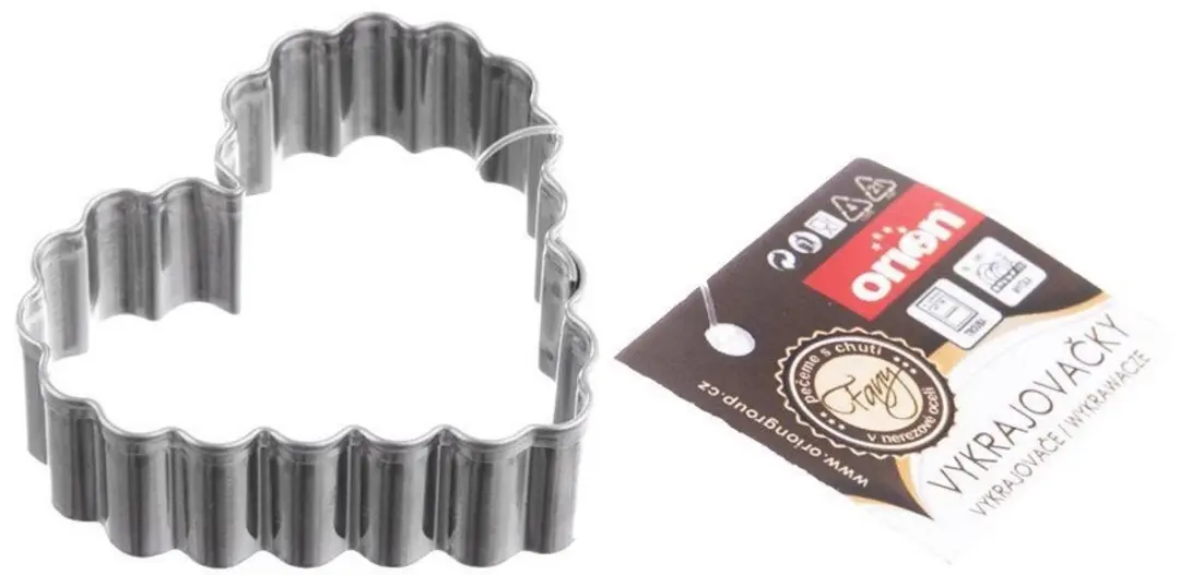 Orion RVS Hartvorm Koekjesvorm 5cm - Zilver - afbeelding 2 van 2