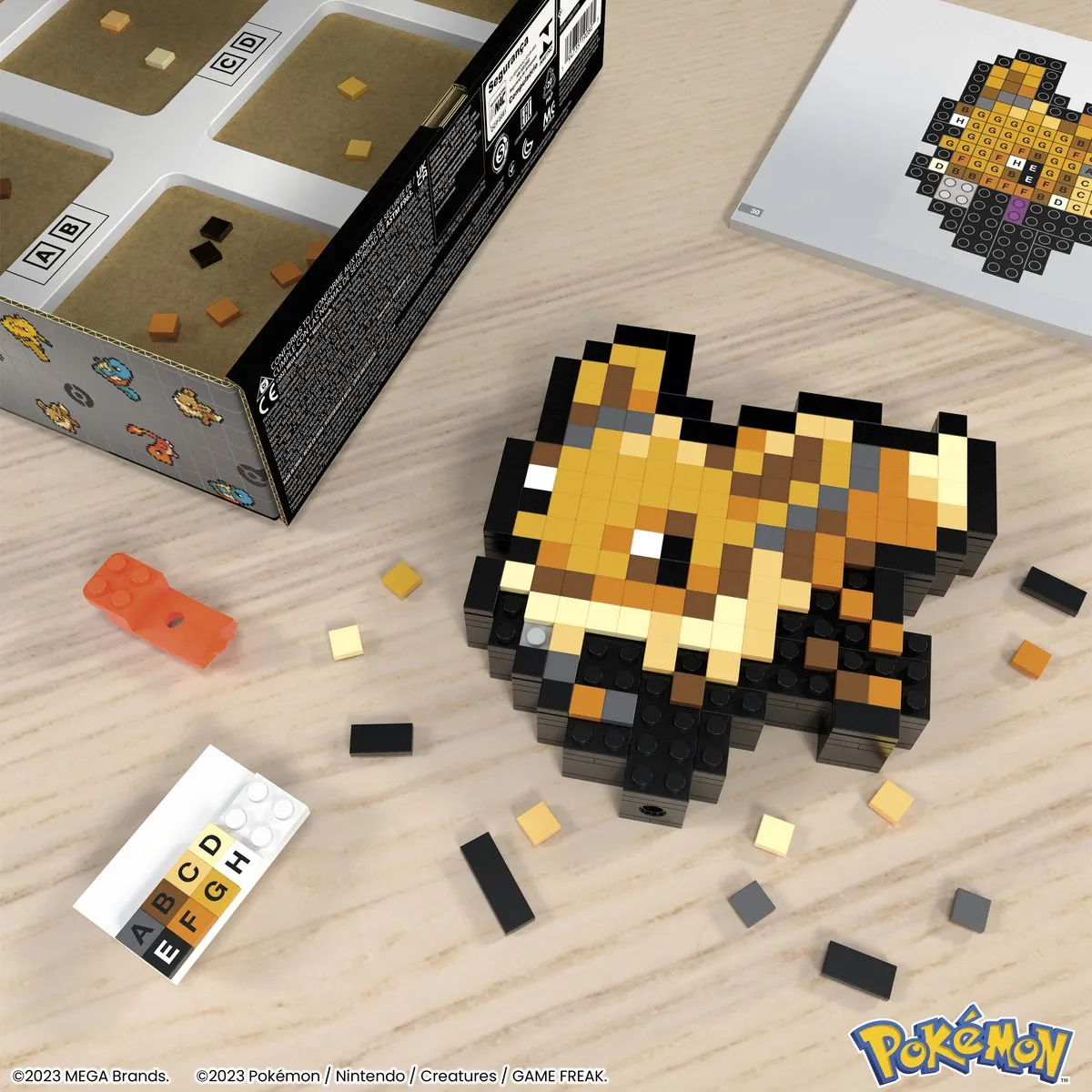 Mattel Pokémon MEGA Eevee Pixel Art Bouwset - Multi