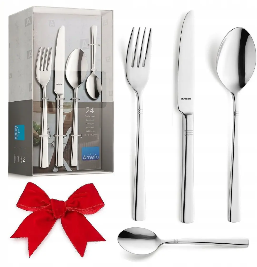 Amefa Palmon Bestekset 24-delig - 6 Personen - Zilver