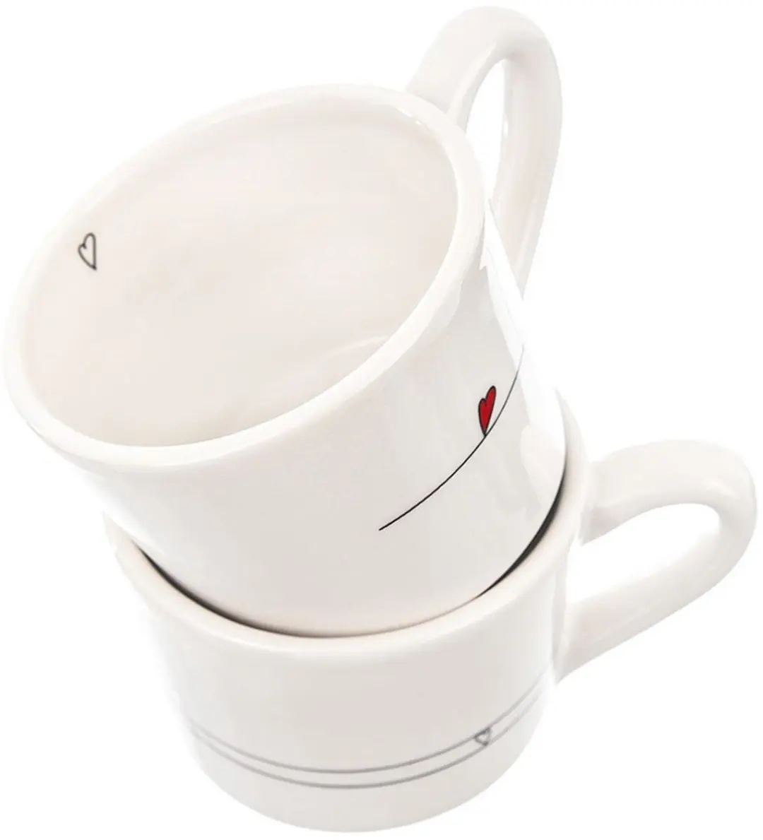 Orion Serce Keramische Bekers 200ml - Wit