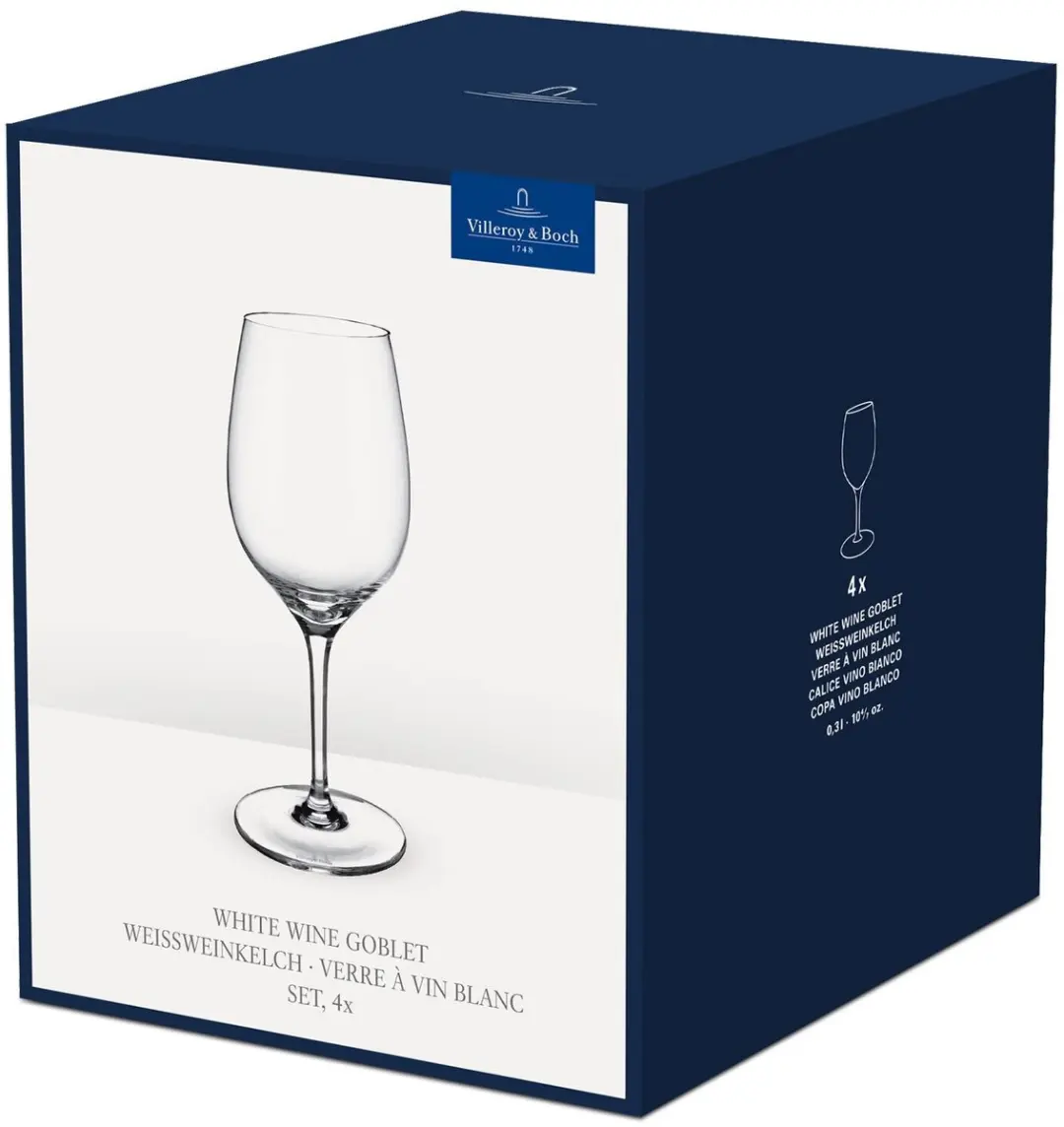 Villeroy & Boch Entrée Weißweingläser 300ml - Set van 4