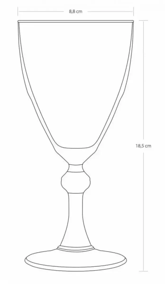 Pasabahce Diamond Wijnglas 245ml - 6 Stuks