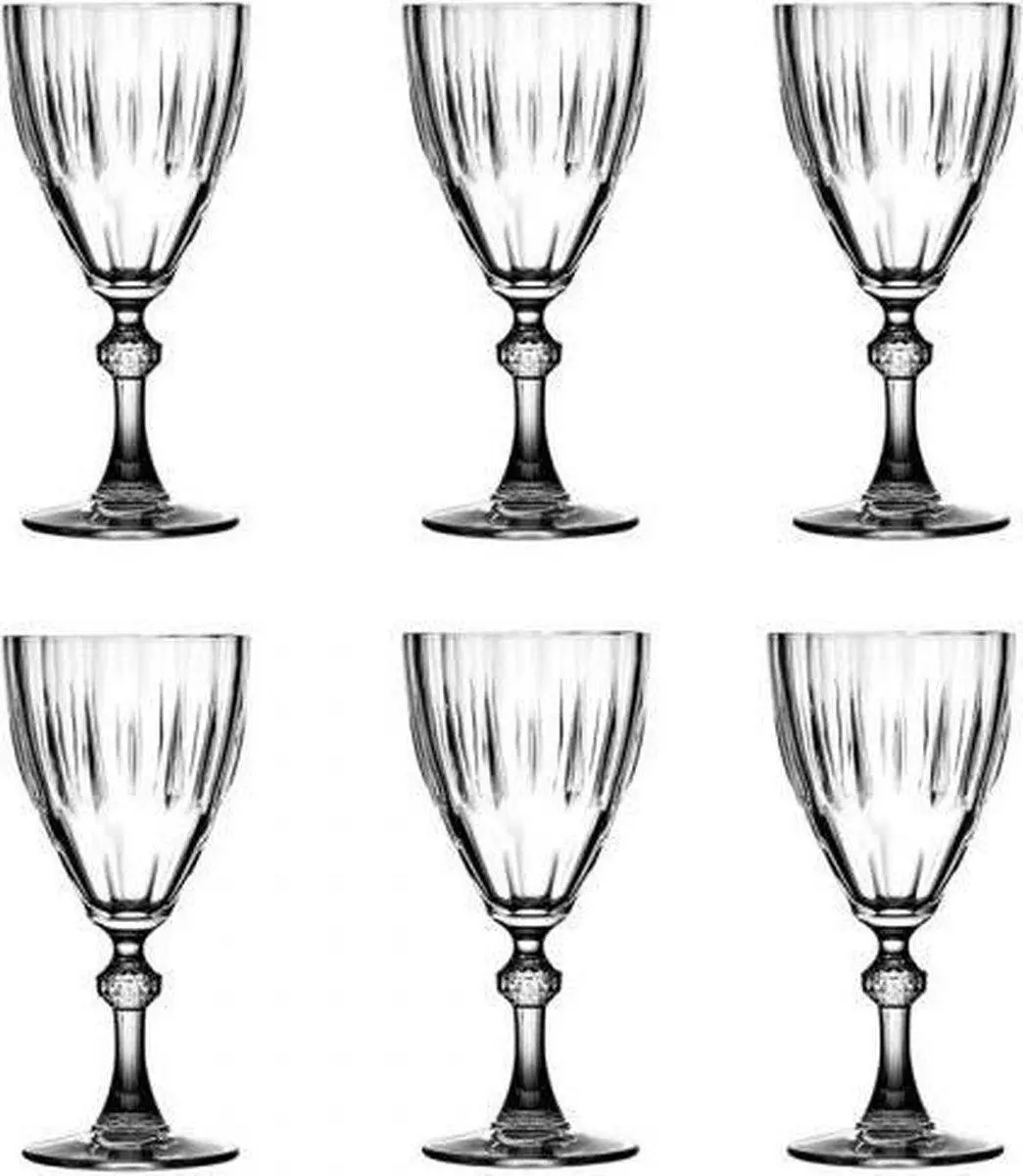 Pasabahce Diamond Wijnglas 245ml - 6 Stuks