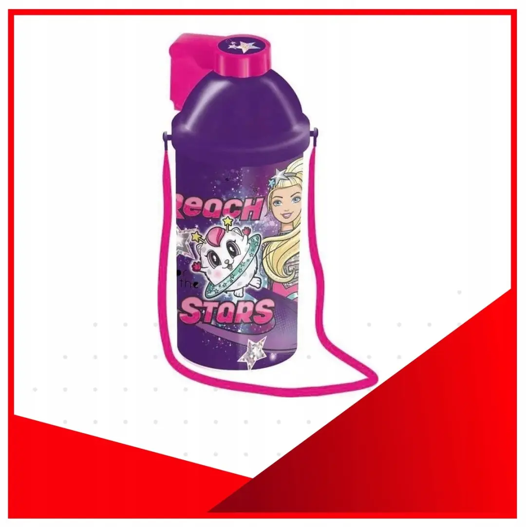 Barbie Bidon 450ml - Roze - afbeelding 3 van 4