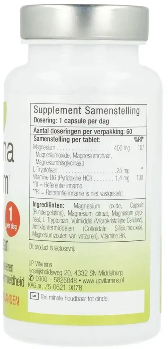 Unipharma Magnesium 400mg B6 Capsules - 60 Stuks