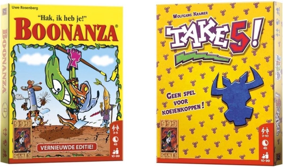 Spellenbundel - Kaartspellen - 2 Stuks - Boonanza & Take 5!