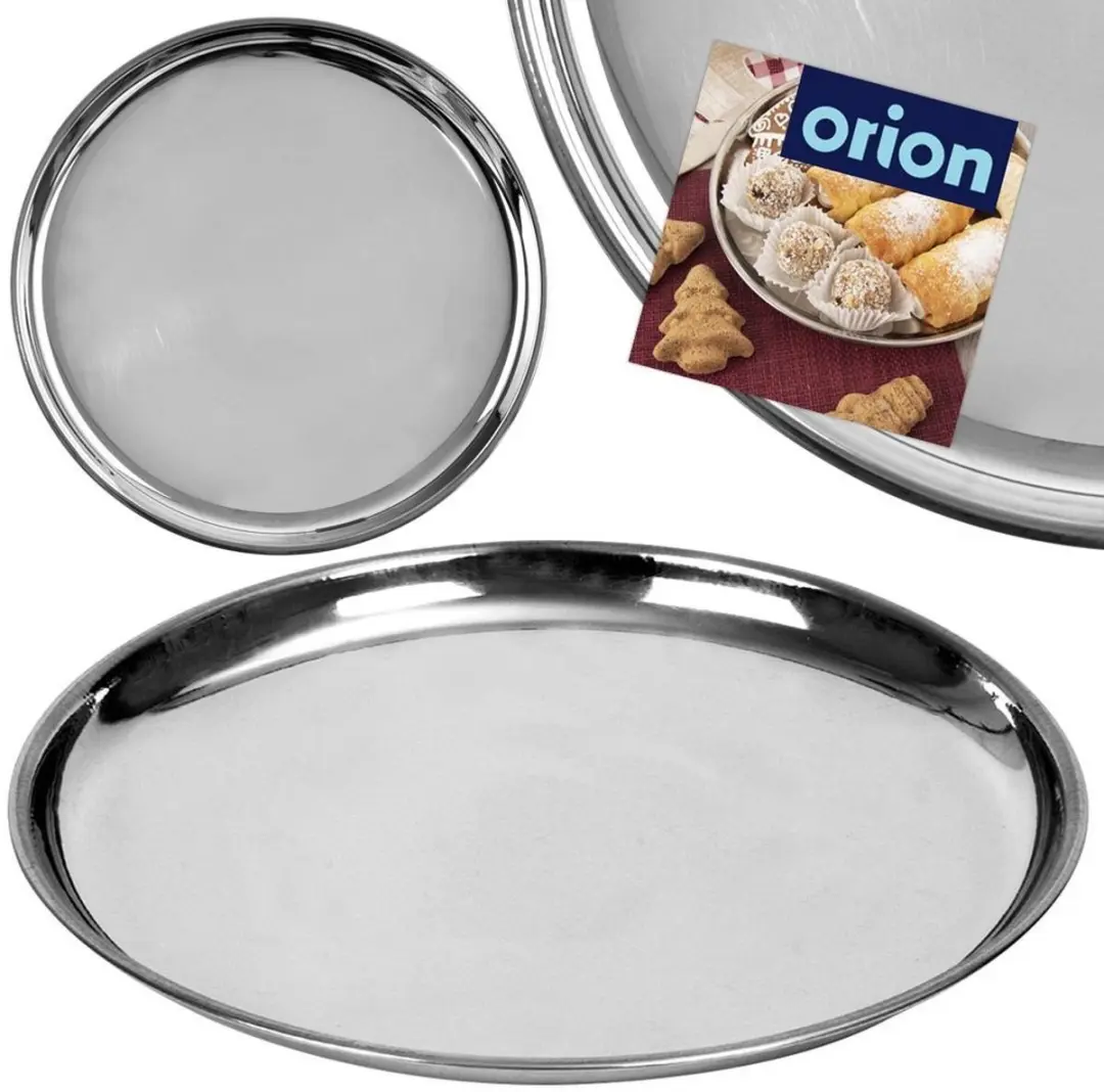 Orion Serveerschaal Rond 28cm - Staal - Zilver