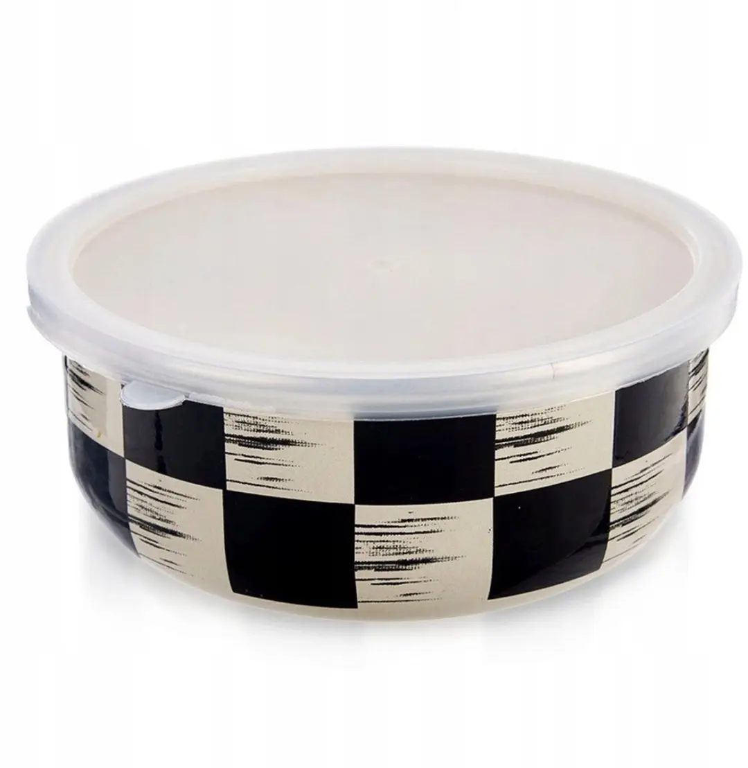 Orion Emalieren Schaal 800ml - Black & Beige