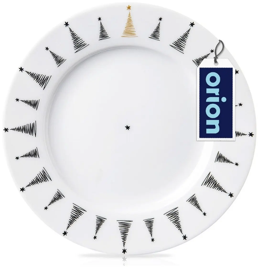 Orion Choinka Serie Porseleinen Dessertbord 20cm - Wit