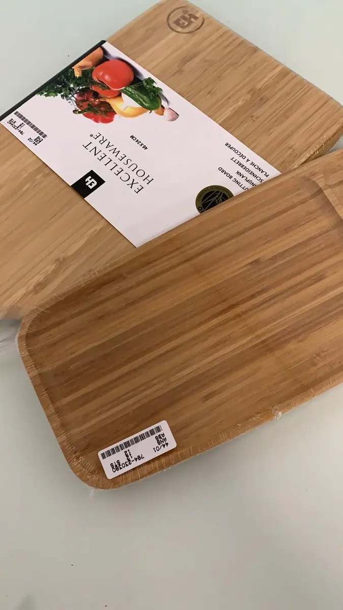 Excellent Houseware Bamboe Snijplank 46x24cm - Beige - afbeelding 2 van 6
