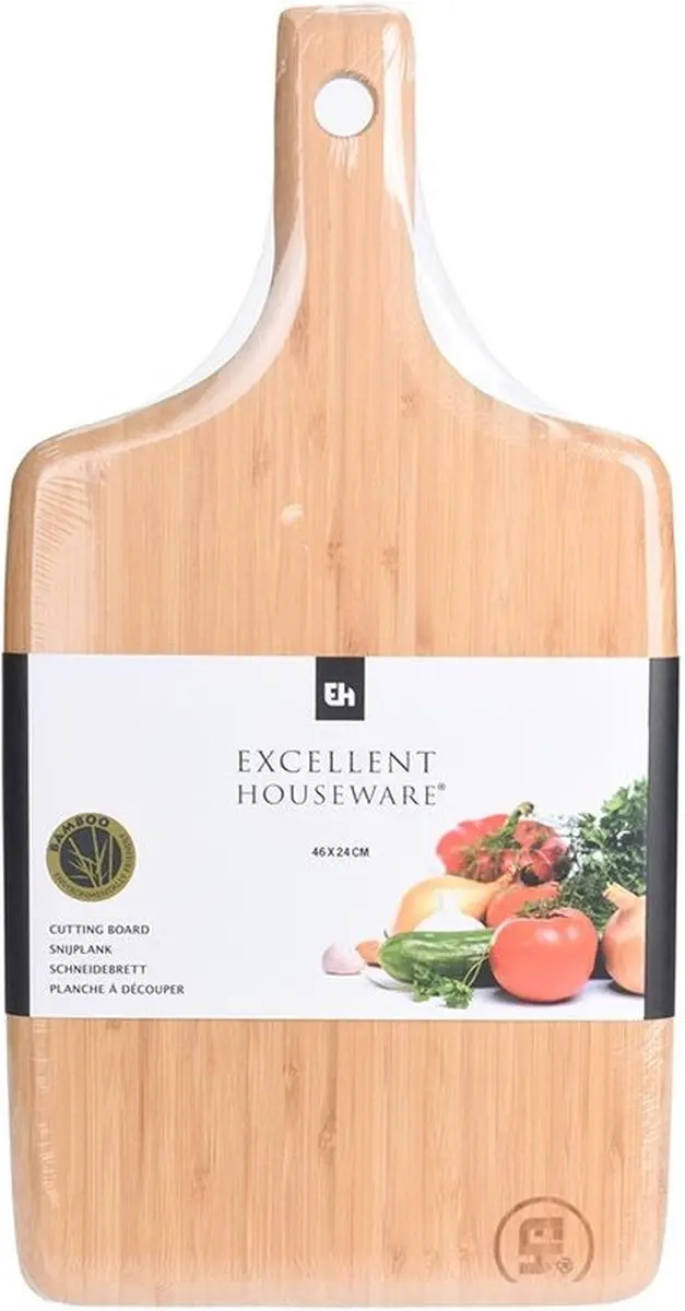 Excellent Houseware Bamboe Snijplank 46x24cm - Beige - afbeelding 5 van 6