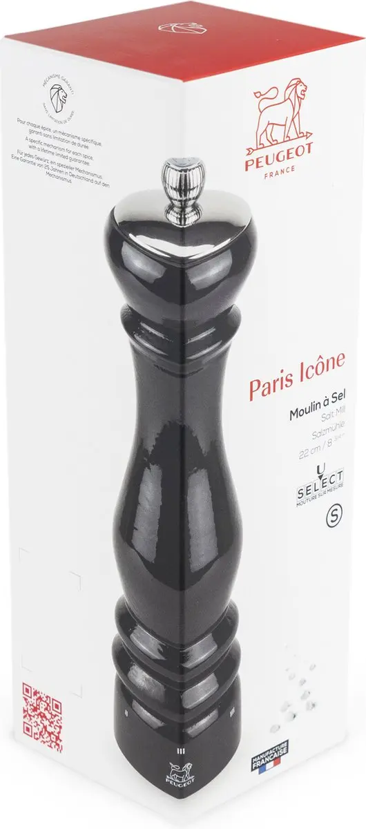 Peugeot Paris Icone Zoutmolen 22cm - Zwart