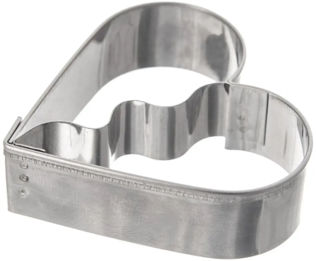 Orion Hartvorm Koekjessteker 5,5cm - Zilver - afbeelding 3 van 6