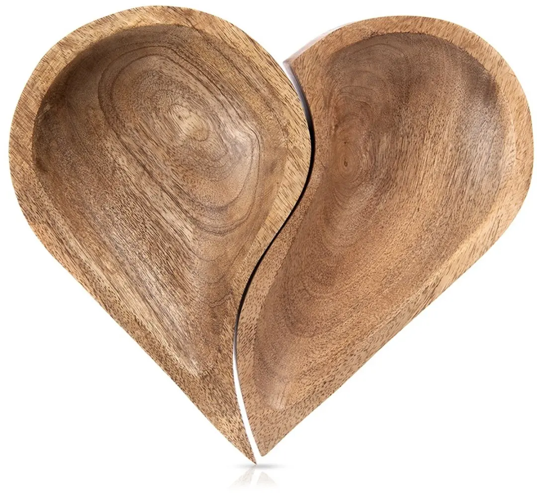 Orion Mango Serie Houten Hartvormige Serveerschalen
