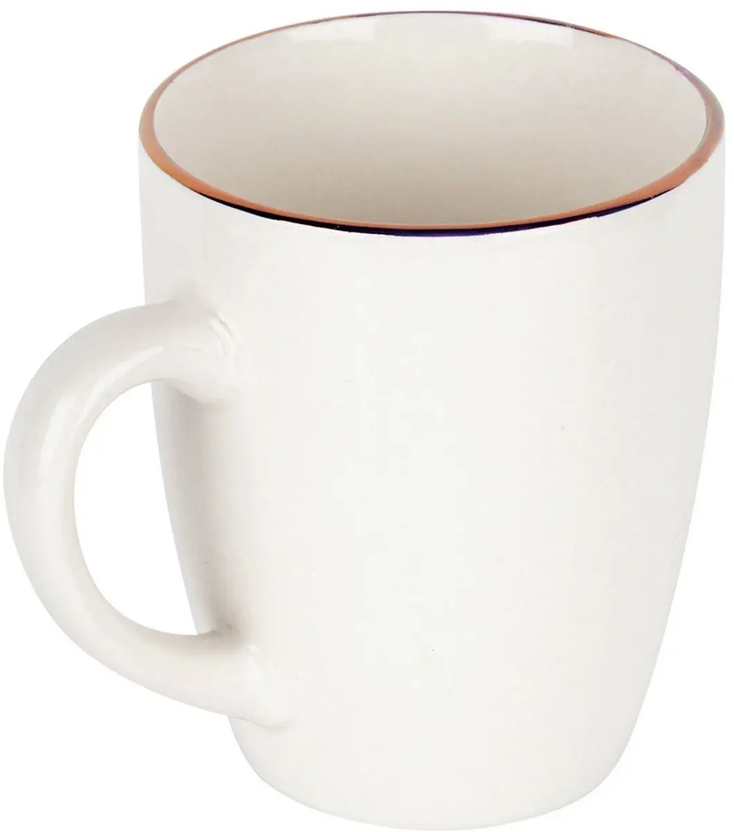 Excellent Houseware Porseleinen Beker 200ml - Gouden rand