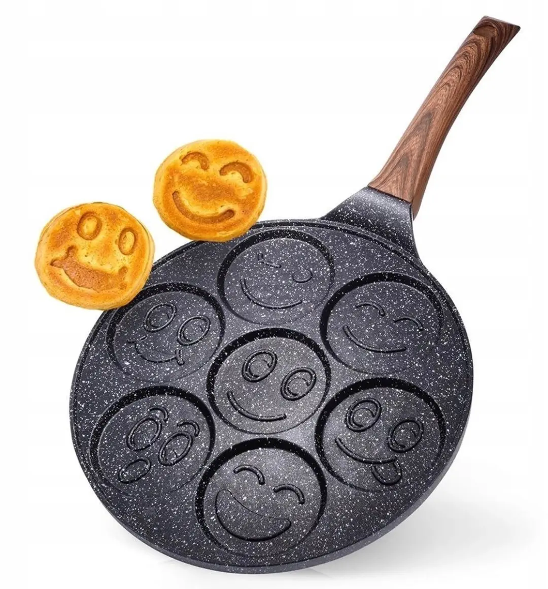 Orion Niet-klevende Pan 26cm - 7 Eieren - Black - afbeelding 4 van 5