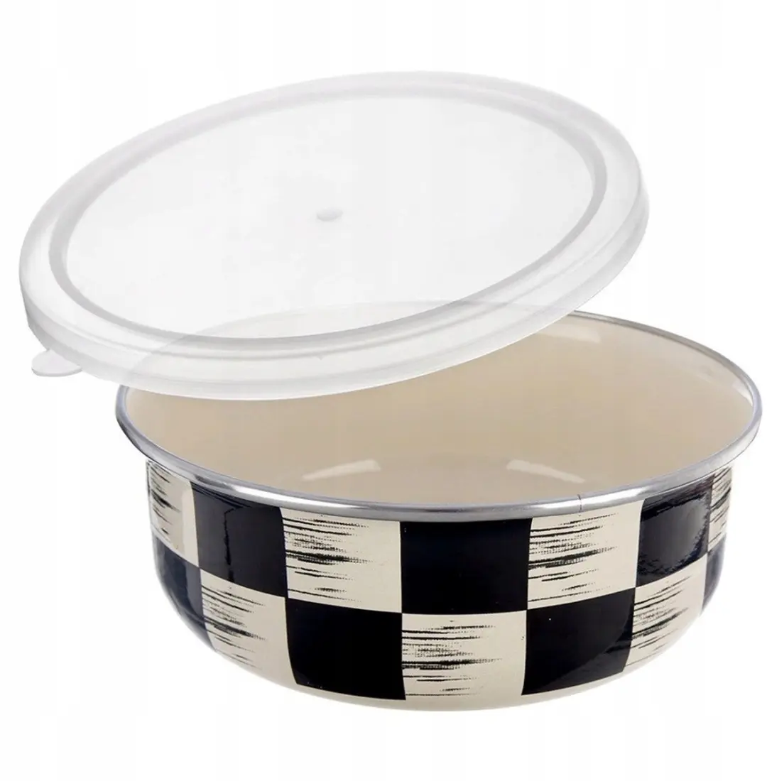 Orion Emalieren Schaal met Deksel 1L - Multicolor