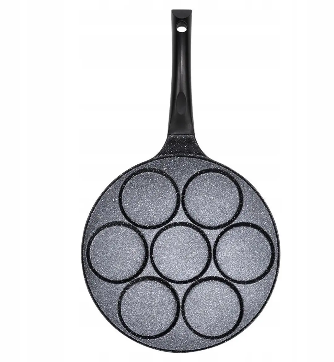 Orion Granitine Pan 26cm - 7 Gaten - Zwart - afbeelding 3 van 5