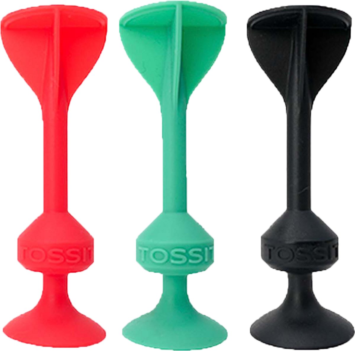 999 Games - Tossit - Starter Pack - Rood-Turquoise - Darts - Petanque - Geavanceerde siliconen dart - HET LEVEN IS LEUK, JUST TOSS IT!-Voor binnen en buiten