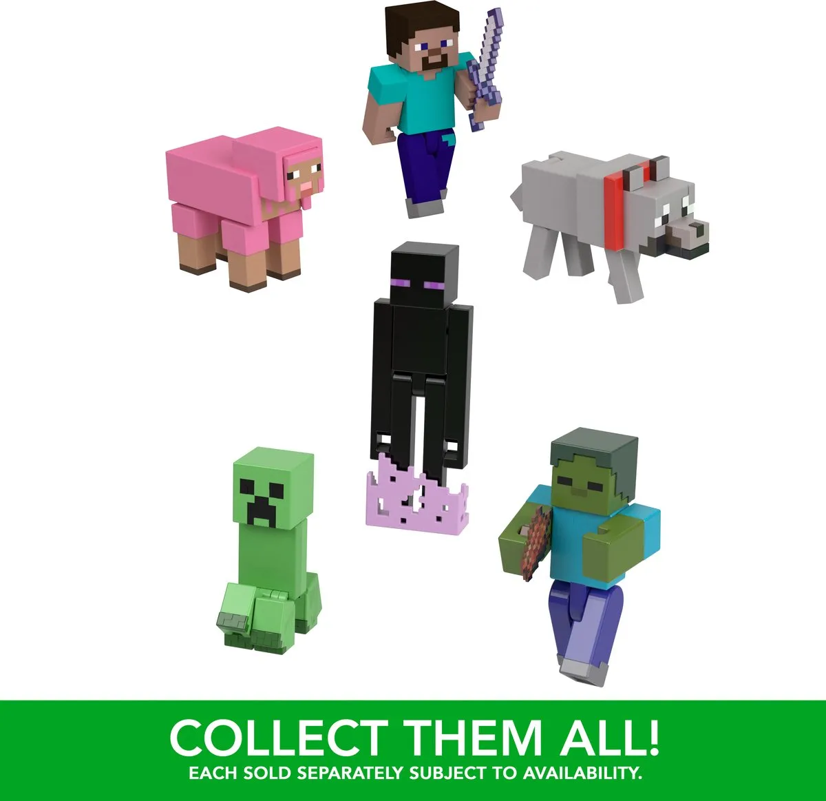 Mattel Minecraft Creeper Actiefiguur 8cm - HTL80