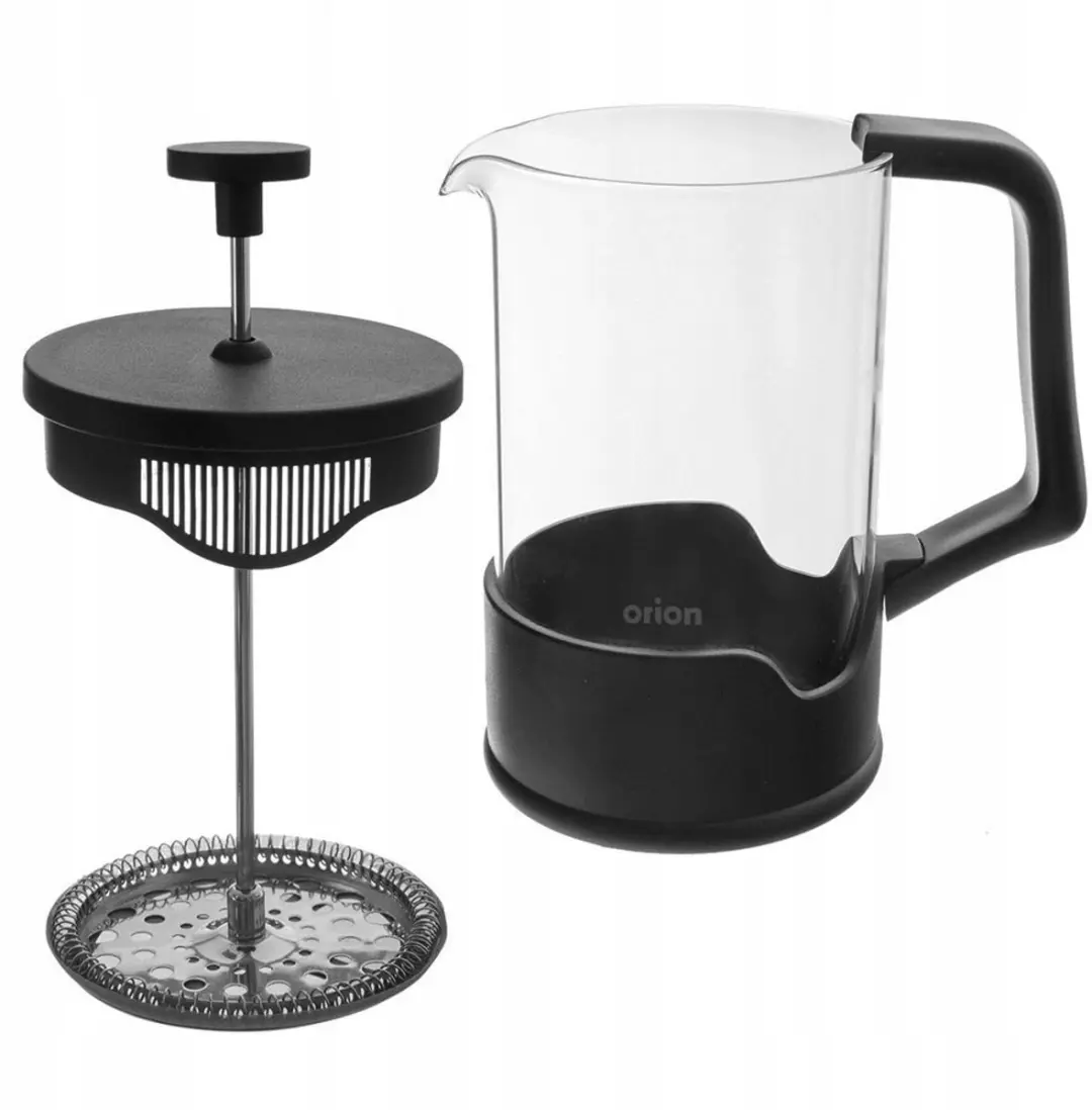 Orion Glazen Koffiezetter 650ml - Zwart - afbeelding 4 van 5