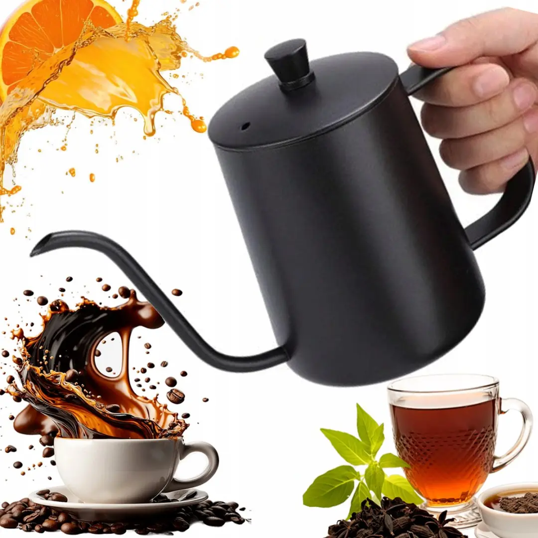 Pixel Barista Koffiekan 250ml - Roestvrij Staal - Zwart Mat