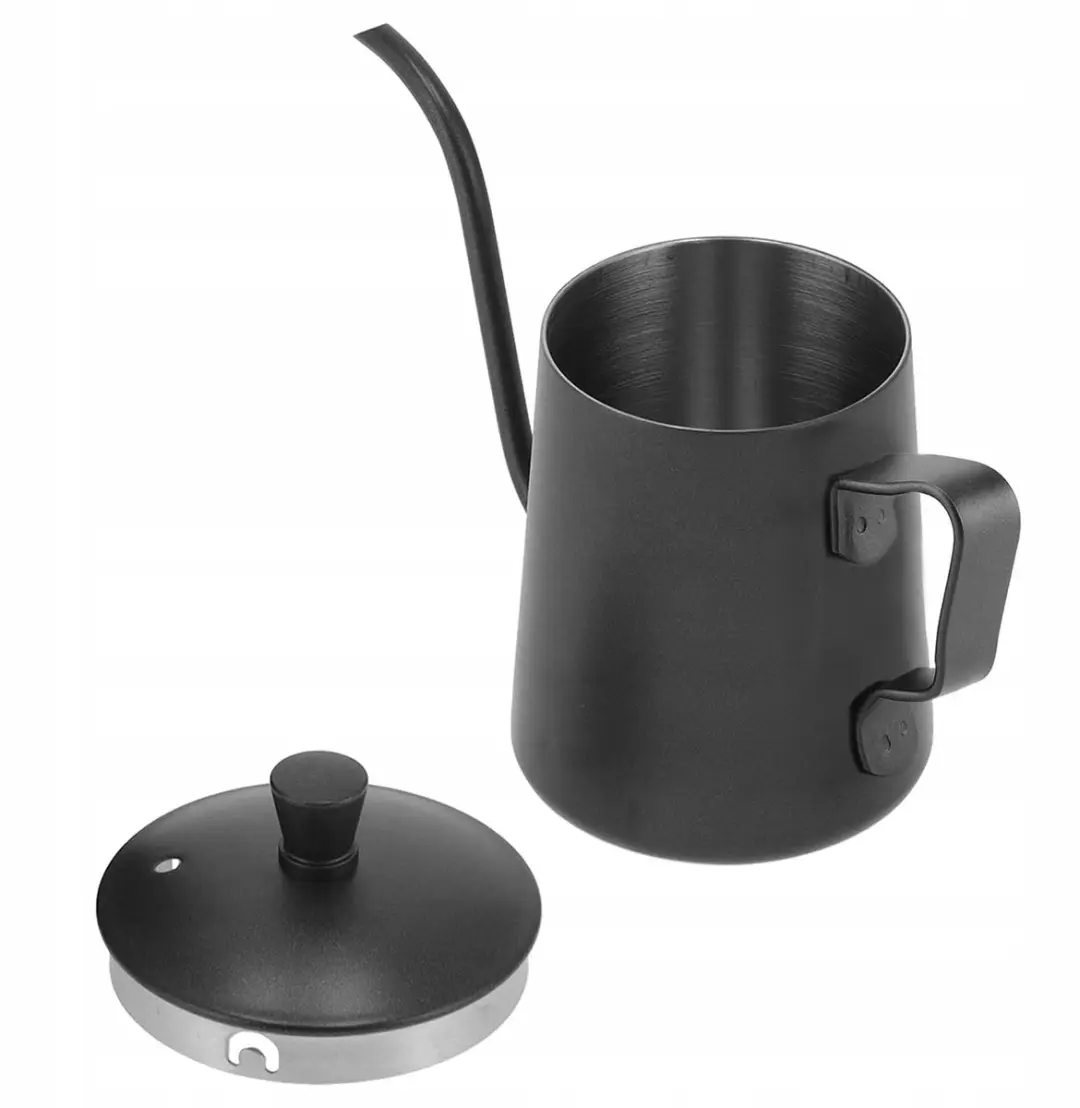 Pixel Barista Koffiekan 250ml - Roestvrij Staal - Zwart Mat
