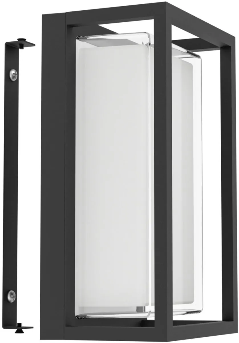Eglo Genovese Wandlamp Buiten Sensor 24cm - Zwart - afbeelding 6 van 6