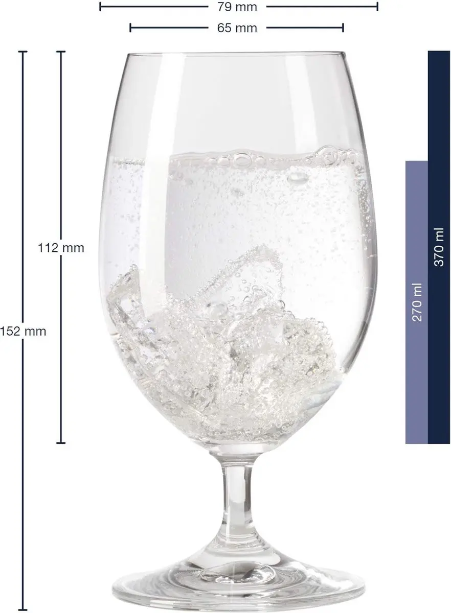 Leonardo Home Daily Waterglas 6 Stuks - Ø6.5cm