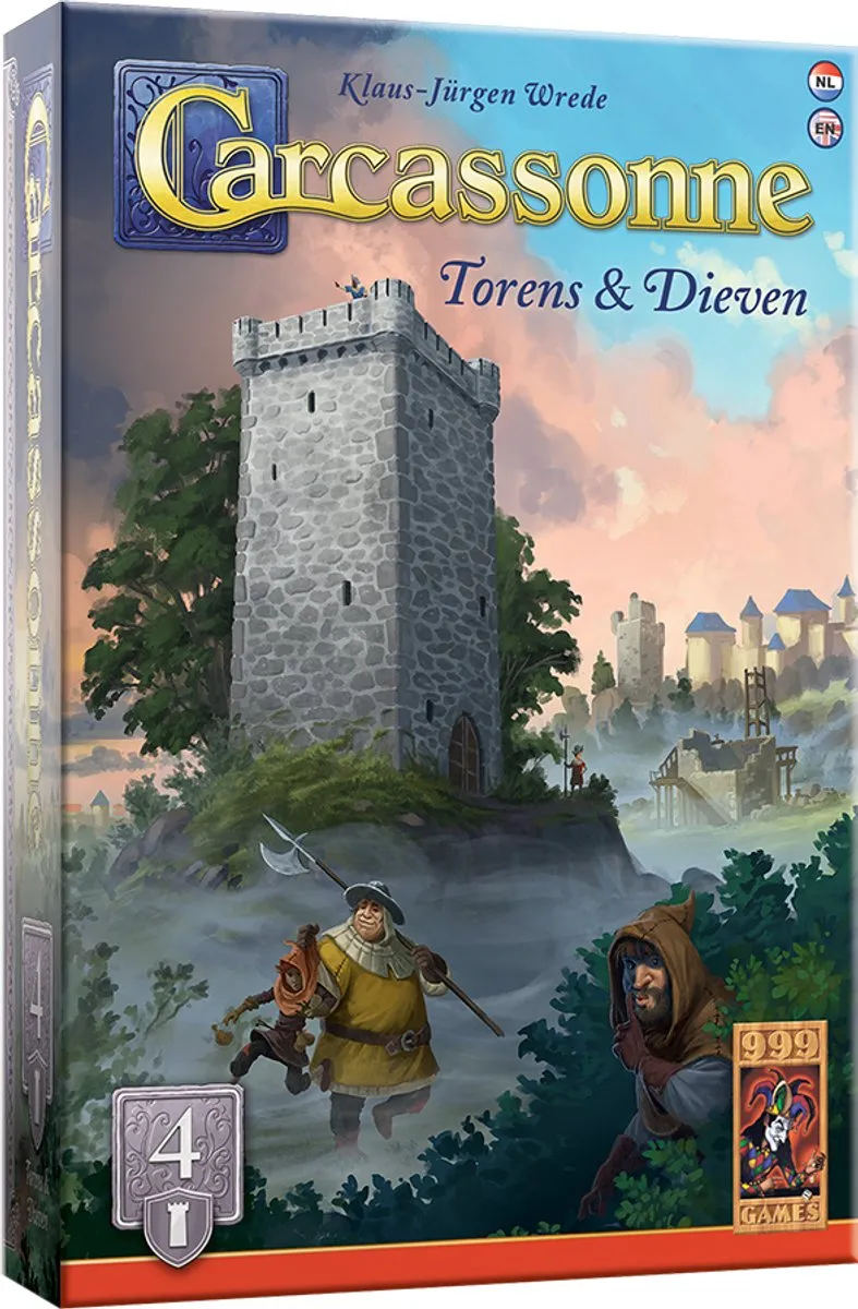 999 Games Carcassonne Torens & Dieven Uitbreiding 4 - NL/EN