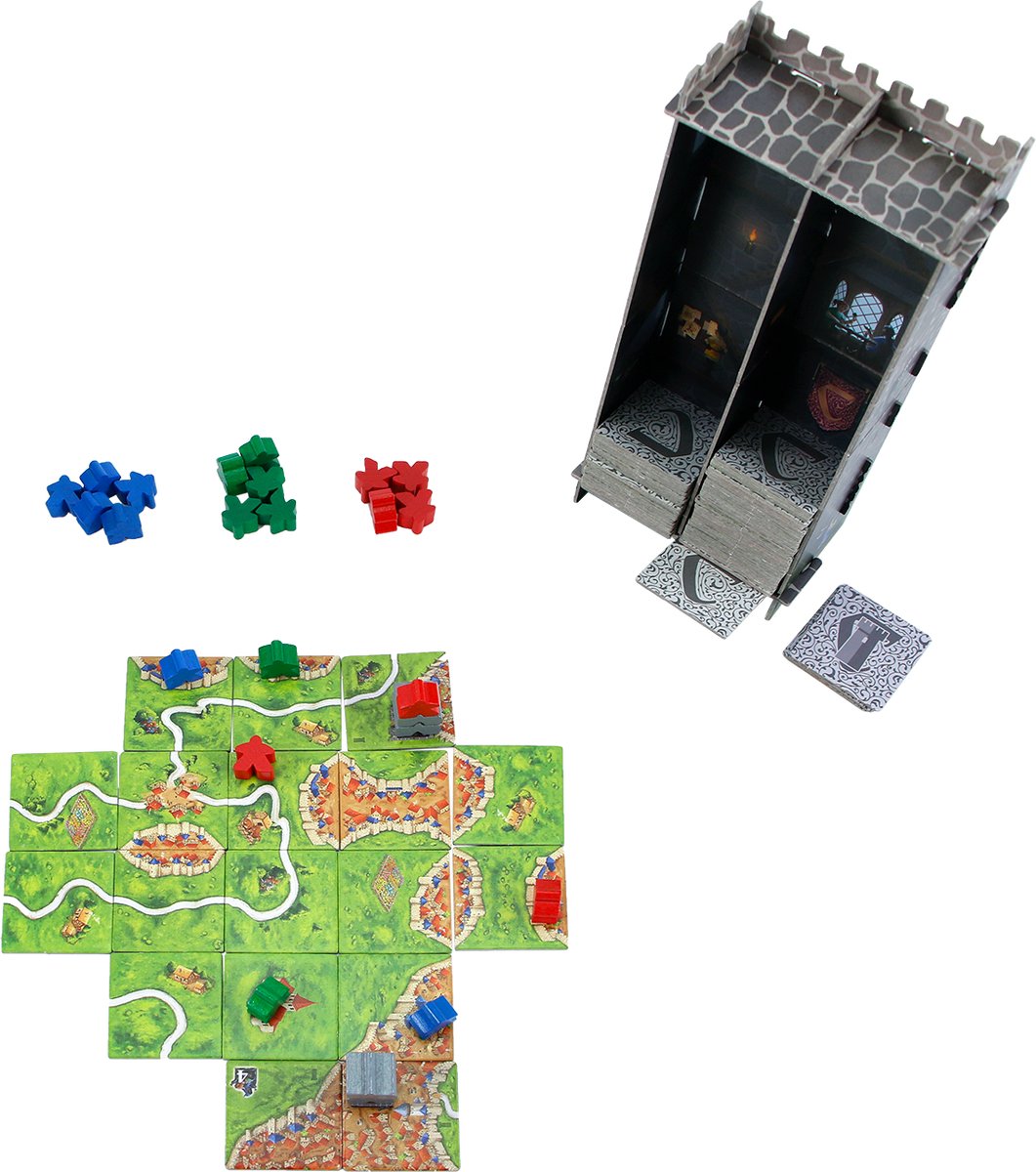 999 Games - Carcassonne: Torens & Dieven - Uitbreiding 4 - Nieuwe Versie - NL - EN