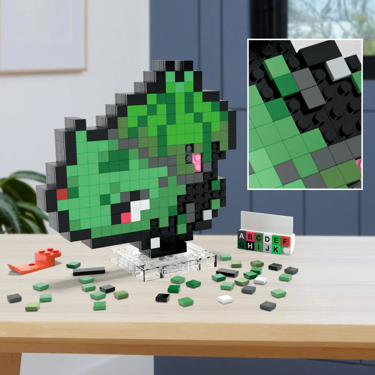 Mattel Pokémon Bisasam Pixel Art - 374 Onderdelen - Multicolor