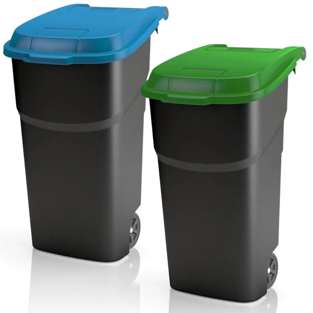 Rotho Atlas 100L Afvalbak - Blauw