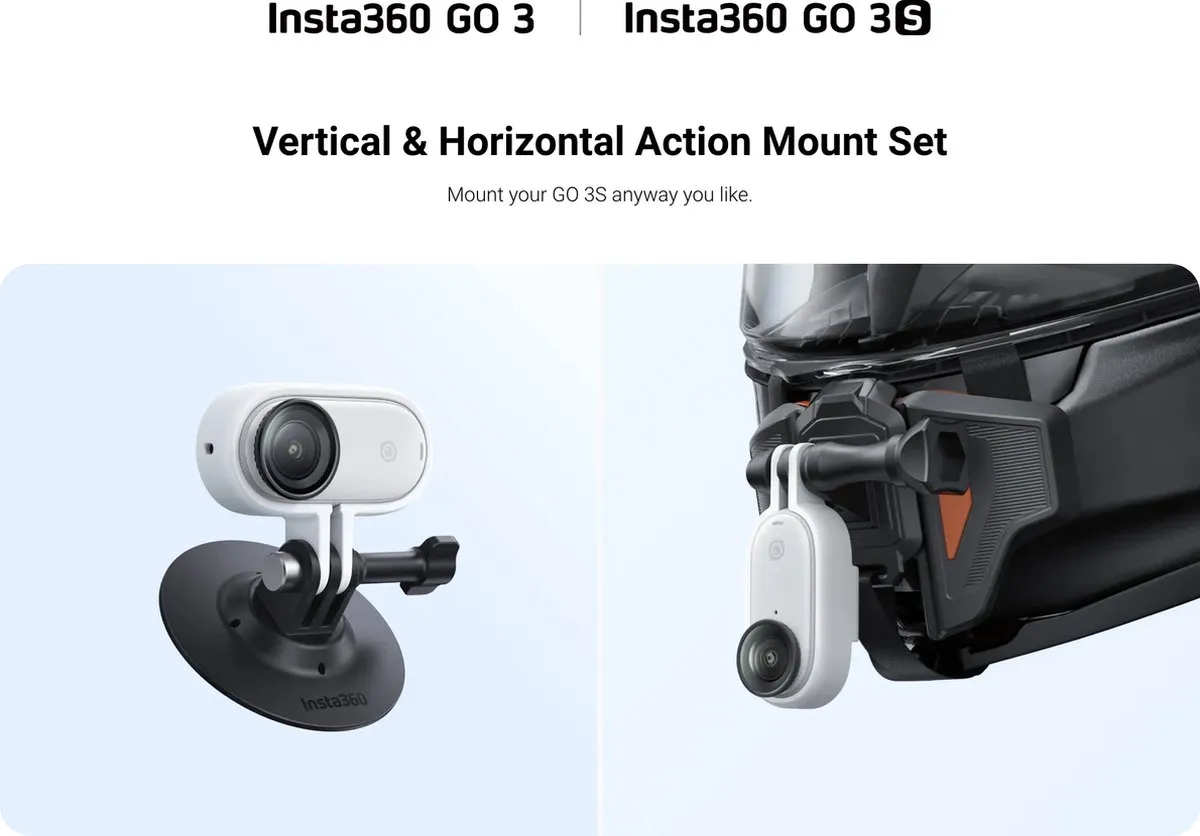 Insta360 GO3/GO 3S Action Mount Set - Wit