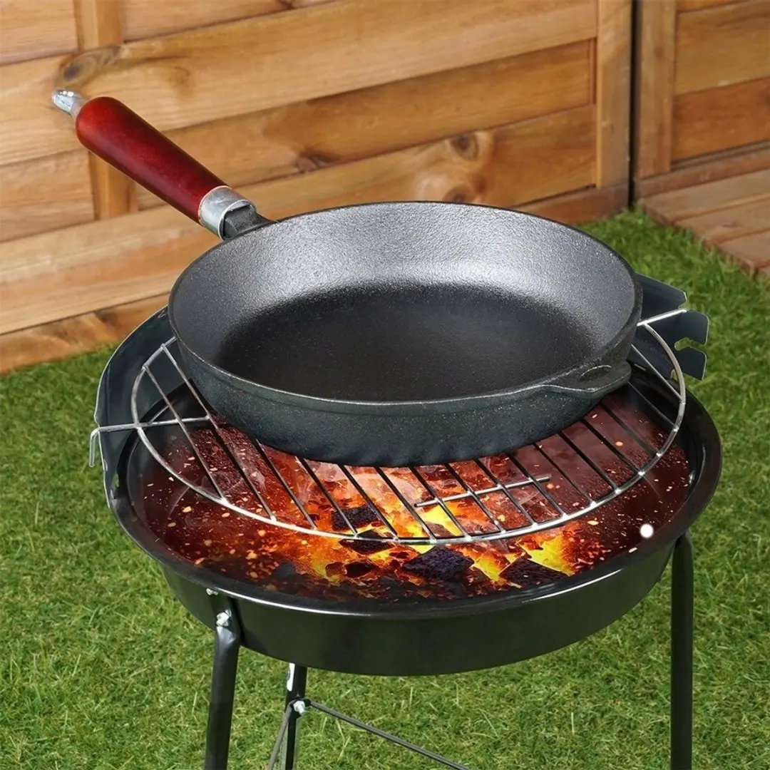 Orion Grote Gietijzeren Koekenpan 24cm - Inductie & Grill