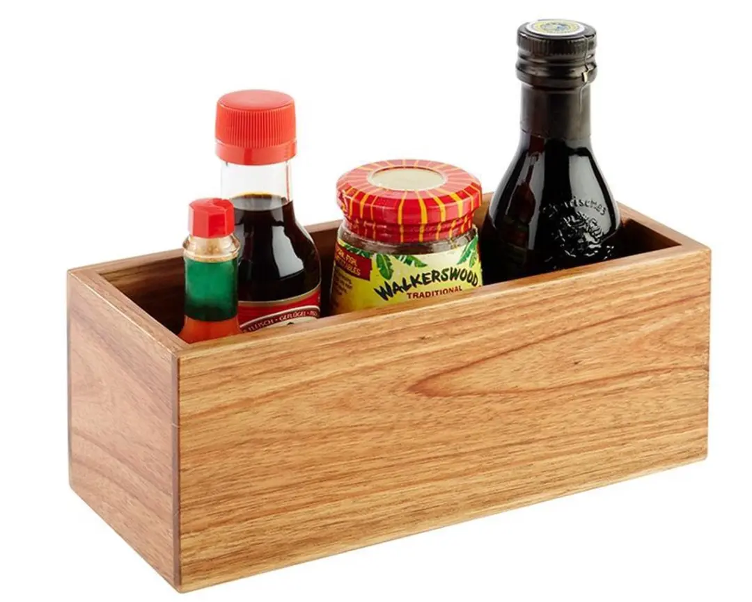 APS Acaciahouten Tafelcaddy DF624 - 100x230mm