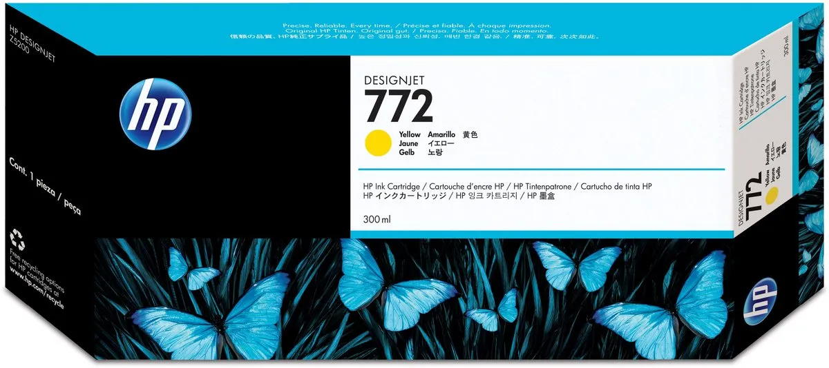 HP 772 Geel Inktcartridge 300ml - o.a. HP DESIGNJET