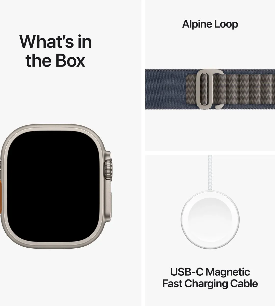 Apple Watch Ultra 2 GPS + Cellular 49mm - Blue Alpine - Large - afbeelding 4 van 4