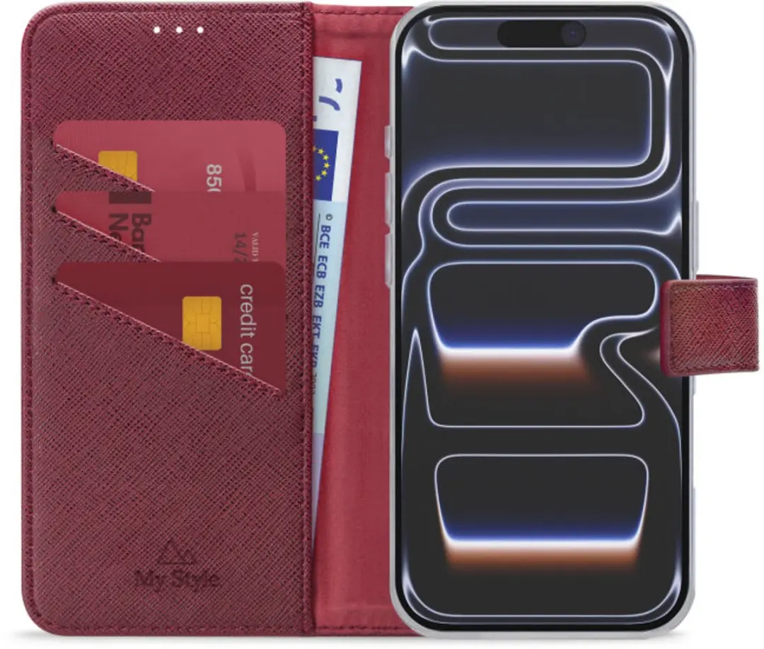 My Style Flex Wallet iPhone 18 Pro Max - Bordeaux - 3 Pasjes