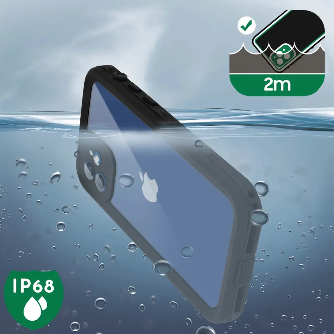 Redpepper Hoesje iPhone 12 Waterdicht Zwart - BACK-REDP-BK-IP12 - afbeelding 6 van 6