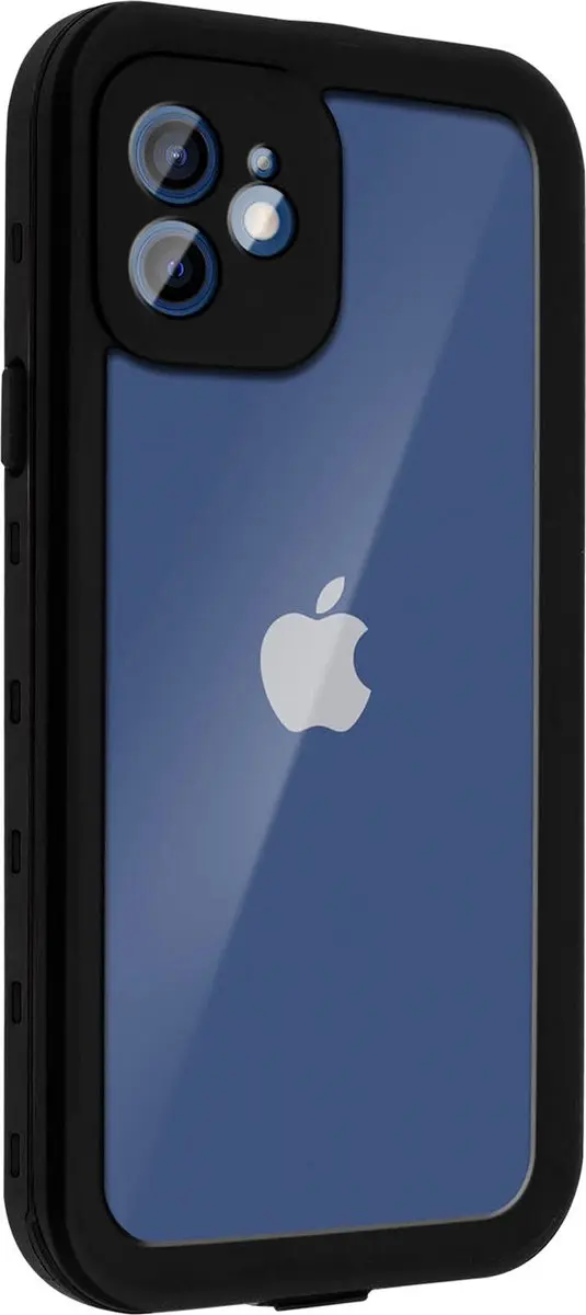 Redpepper Hoesje iPhone 12 Waterdicht Zwart - BACK-REDP-BK-IP12