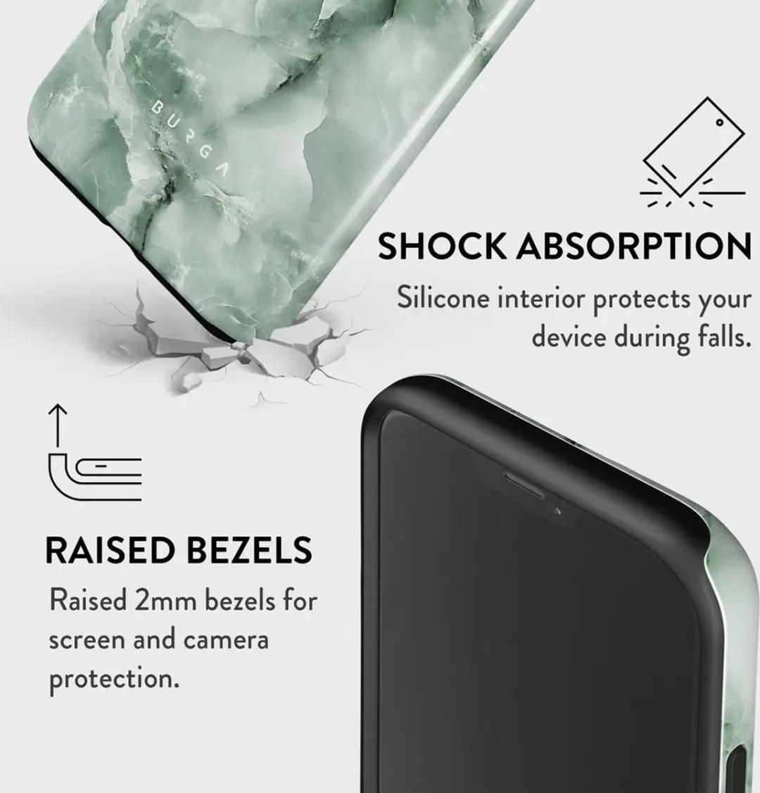 Burga Tough iPhone 12 Hoesje - Pistachio Cheesecake
