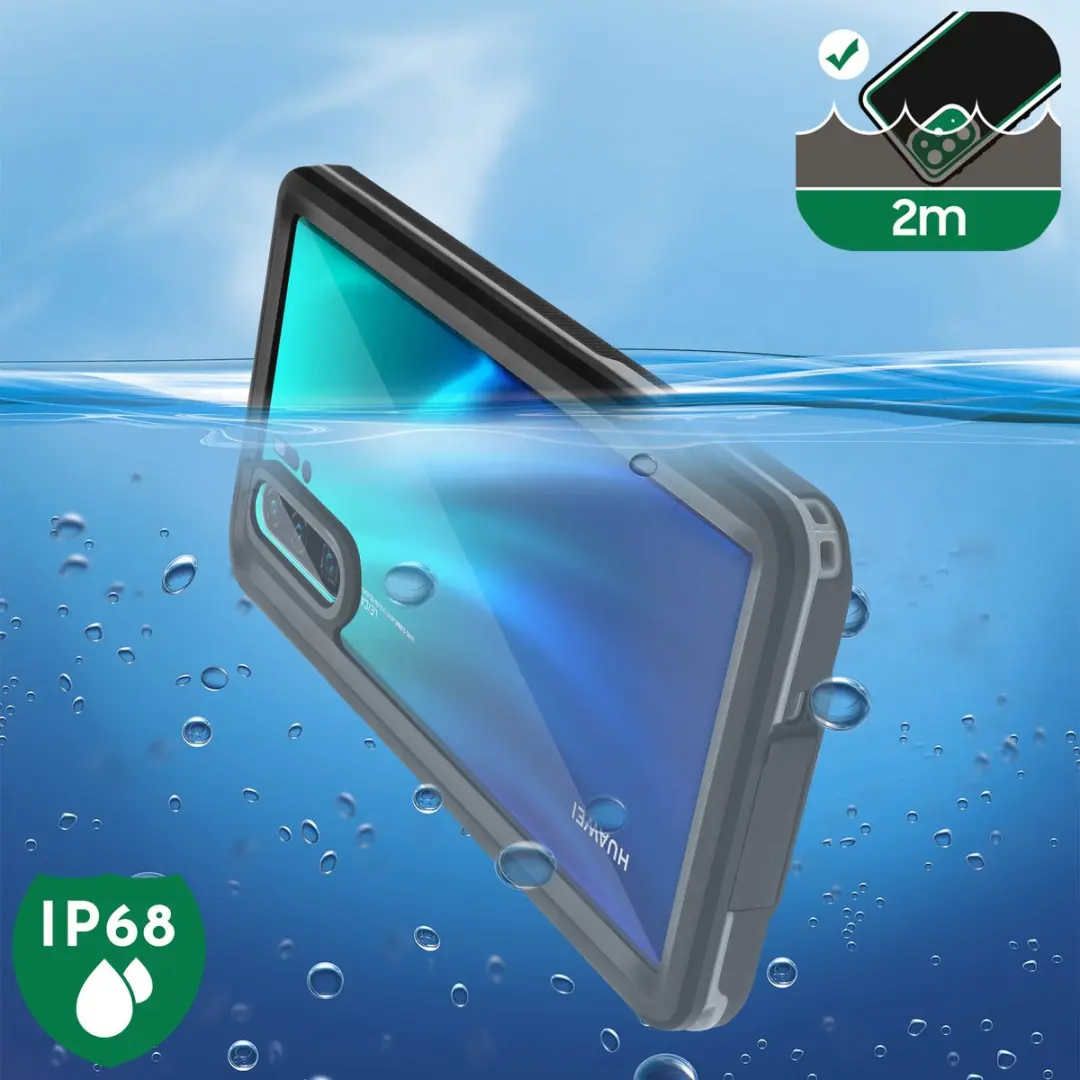 Redpepper Hoesje Huawei P30 Pro Waterdicht - Zwart