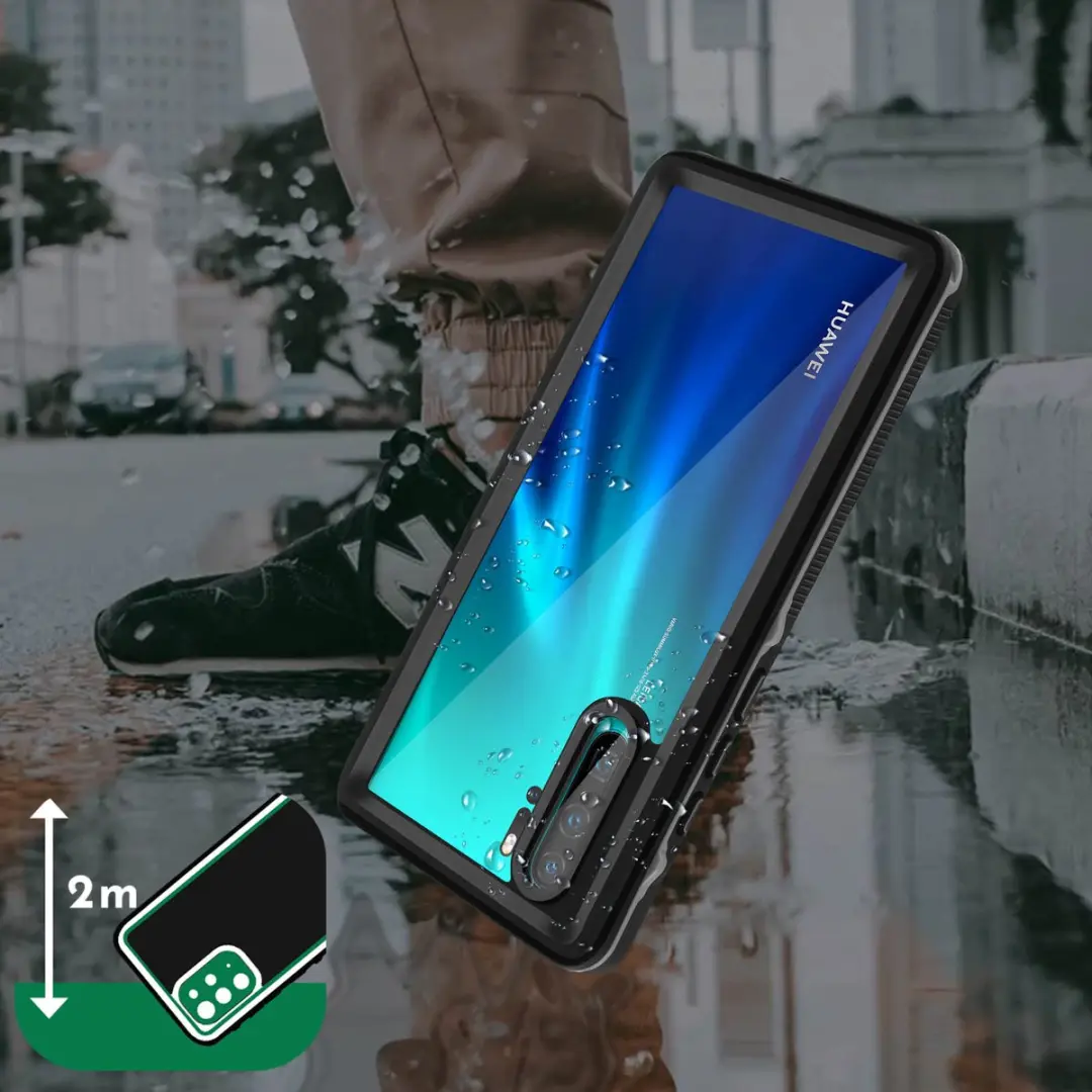 Redpepper Hoesje Huawei P30 Pro Waterdicht - Zwart