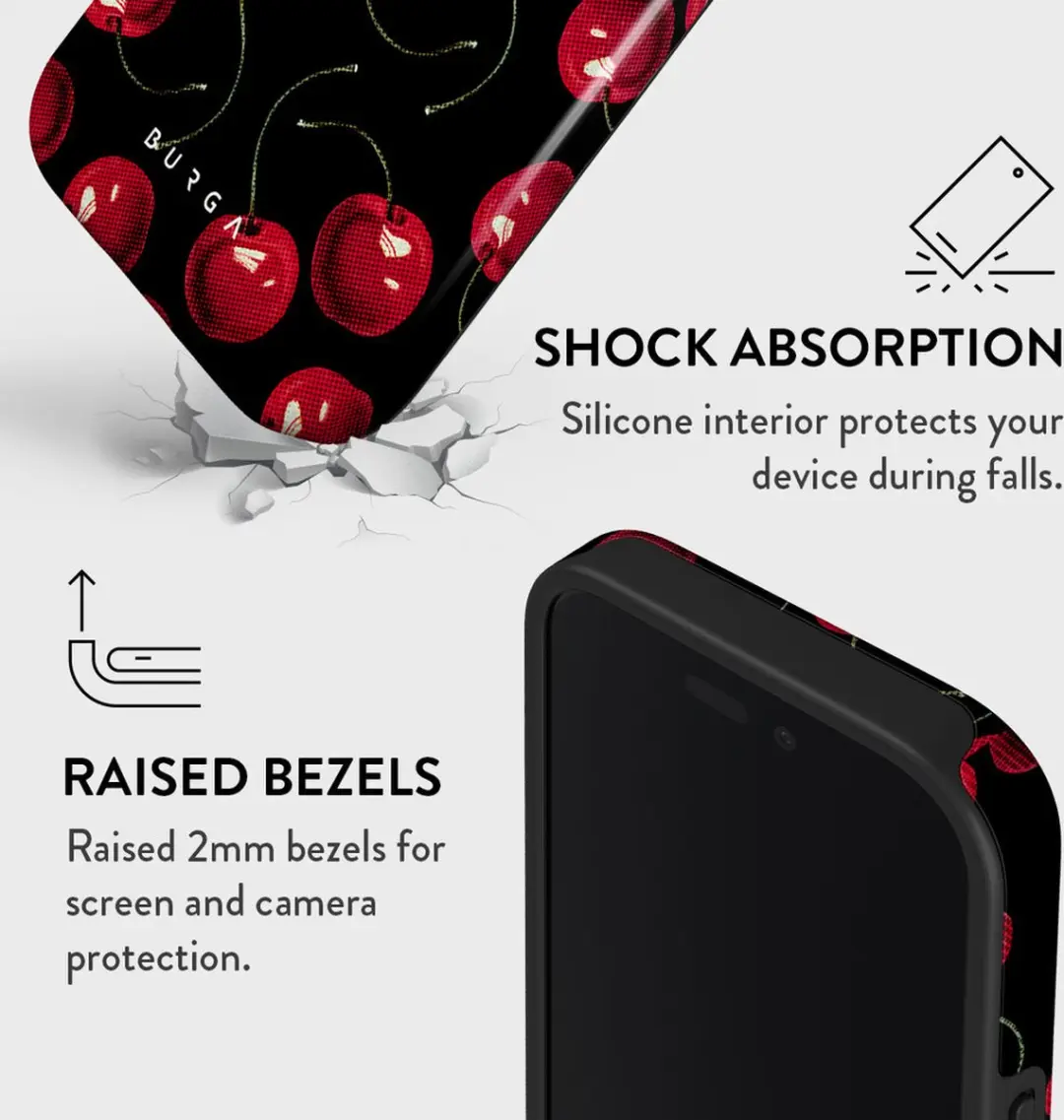 Burga Tough Case iPhone 16 Cherrybomb - RB_05_IP16_TH